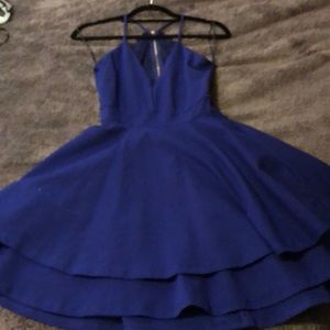 blue short dress